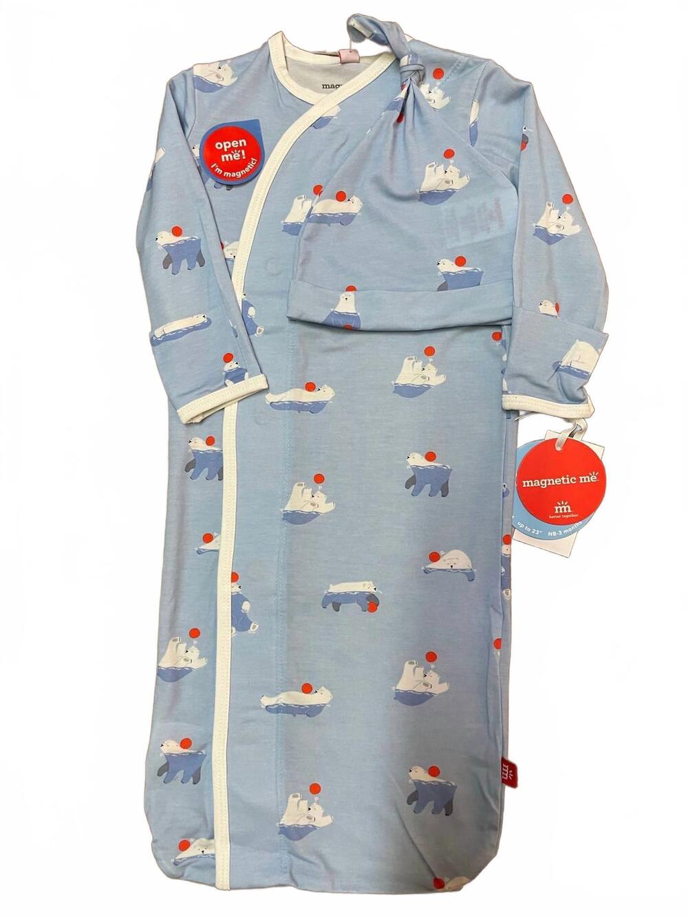 NEW MAGNETIC ME kid's roly poly modal magnetic gown set in blue